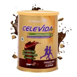 Dr. Reddy's Celevida Protein Powder Drink for Diabetes Management by Dr. Reddys| Chocolate Flavour| No Added sugar | Millet based | For Glycemic control & Immunity Support | 400gm-image-92
