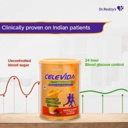 dr. reddy’s Dr. Reddy's Celevida Protein Powder Drink for Diabetes Management by Dr. Reddys| Chocolate Flavour| No Added sugar | Millet based | For Glycemic control & Immunity Support | 400gm image 4