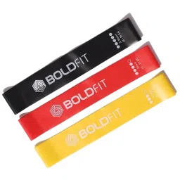 Boldfit Resistance Bands Mini Loop Hip Band Toning Exercise Band for Gym Booty Belt Latex Band Thera Band Theraband for Fitness, Multicolor (Set of 3)-image-37