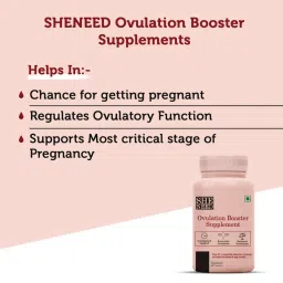 Sheneed Ovulation Booster supplement for women with myo inositol, CoQ10, DHA, Shatavari, Zinc, Chasteberry, Vitamin B9 to boost egg quality for pregnancy image 5