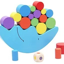 rainbowstore Wooden Stackable Building Blocks Set Moon Balancing Games Educational Board Games-picture-13