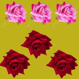 LYF5STAR Set of 6 Floral U Pins image 5