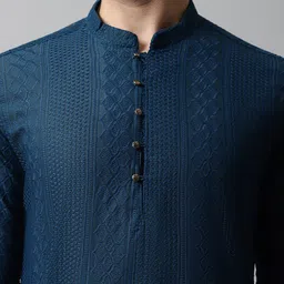 Jompers Men Ethnic Motifs Thread Work Cotton Kurta image 2