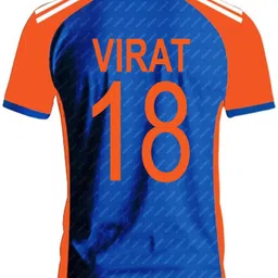 uniq Women Printed Polo Neck Polyester Blue T-Shirt image 2