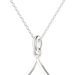 avsar Avsar BIS Hallmark AVP1220WB 14kt Cubic Zirconia White Gold Pendant-image-9