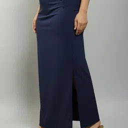 Plus Size PS1-Shaper-NavyBlue Polyester Petticoat image 3