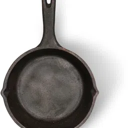 zishta Frying Pan Cast Iron Tawa- iron pan for cooking Fry Pan 17 cm diameter 0.45 L capacity-picture-10
