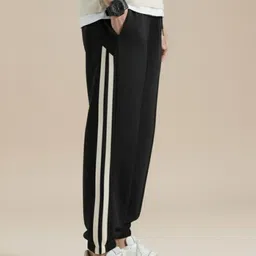 dockstreet Men Solid White Track Pants image 3