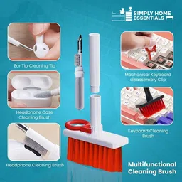 Homix Cleaning Brush Keyboard Cleaner 5-in-1 Multi-Functional for Computers image 5