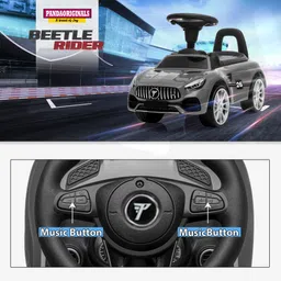 pandaoriginals BEETLE CAR WITH MUSIC AND LIGHTS, 1-4 YRS, NON BATTERY OPERATED image 5