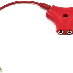 AirMount Red ™Red 6 Way 3.5mm Stereo Audio Triangle Splitter Adapter Headset, Headphone, Phone Converter-picture-32