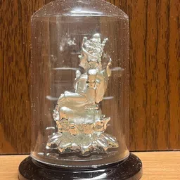 srivasavi Goddesses Mahalakshmi 999 silver showpiece Decorative Showpiece - 6 cm image 4