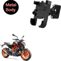 vagary 360 Degree Metal Body Universal Mobile Holder for KTM Duke 250 Bike Mobile Holder-picture-19