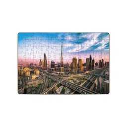 Mini Leaves Kids Dubai Skyline Jigsaw Puzzle Development Toy image 2