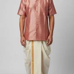 sjf Men Cotton Blend, Polyester Shirt Set-picture-21