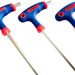 4mech 4mm + 5mm + 6mm T-Type Chrome Vanadium Hardened Steel (Pack of 3) Allen Key Set image 2