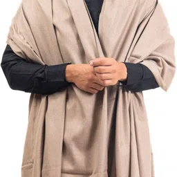 BAISA Wool Solid, Woven Men Shawl image 2