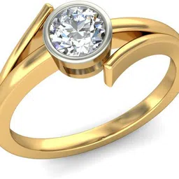 avsar AVR583YB 14kt Cubic Zirconia Yellow Gold ring image 4