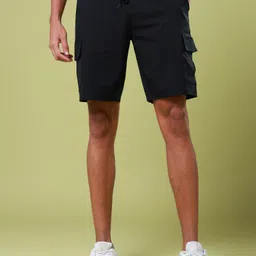 technosport Solid Men Black Cargo Shorts image 5