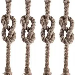 whiteray HL 9911-4 Jute Brown Pendants Ceiling Lamp image 1