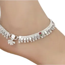 cntzk indian new desin trediting wear fansi stylish new design silver coted payal Silver Anklet-picture-27