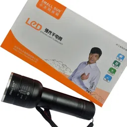 jgg jain gift gallery ZY-T776 RECHARGEABLE POWERFULL ZOOMABLE Waterproof Metal LED Flashlight Torch Torch image 4