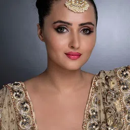 Sukkhi Gold-Plated Kundan-Studded & Pearls-Beaded Maang Tikka image 3