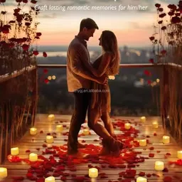 ND ENTERPRISE LED Battery-Operated Flameless Candle, 10.7 x 4.6 cm, Dripping Design with Warm White Light, Includes 3 AG10 Batteries Big Size 12pcs image 3