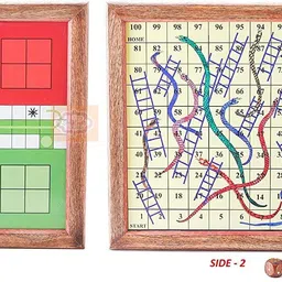 shriji crafts Wooden Classic 2 in 1 Magnetic Ludo Snakes and Ladders Set Travel Board Game Party & Fun Board Game-picture-26