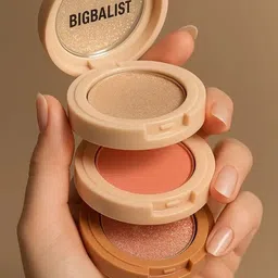 bigbalist 3 in 1 Cutest Blush & Highlighter Kit image 1