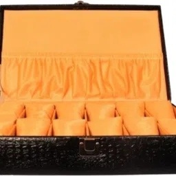 watchhut Attractive Black croco watch case /box/organiser for 12 watches Watch Box-picture-15