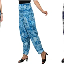 narnari Printed Rayon Women Harem Pants-picture-19