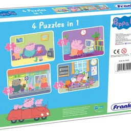 frank Peppa Pig - A Set of 4 Jigsaw Puzzle for Kids above 3+ Years image 2