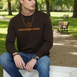 moda rapido Men Full Sleeve Printed Sweatshirt image 3