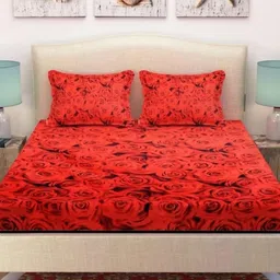 aciloc Cotton King Flat 150 TC 3D Printed Bedsheet image 1