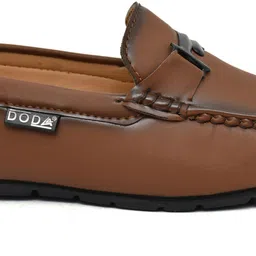 doda Men's Moccasins Synthetic Leather Loafer Casual Slip On Loafers Shoes Loafers For Men image 5