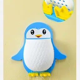 webdealz Plastic Penguin Design Wall Mounted Storage Organizer for Bathroom/Kitchen Etc x3.398 Storage Basket image 2