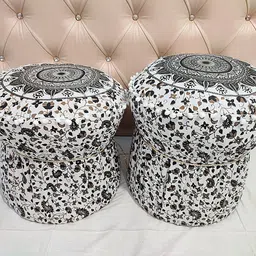 poshmandala Cotton 2 Seater Floral Table Cover image 3