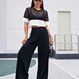 trufflegum Women Solid Black Track Pants image 5