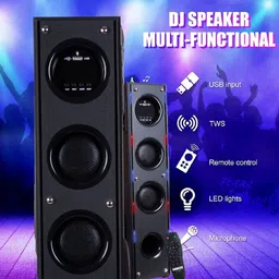 ultiads BB5 Wireless Bluetooth Speaker With USB /FM 100 W Bluetooth Tower Speaker image 3