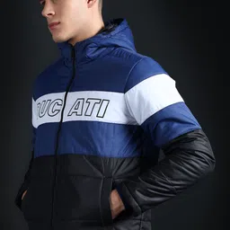 ducati Men Colorblock Puffer Jacket image 5