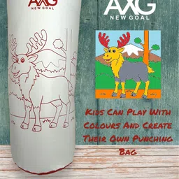 axg new goal High Quality 18 inch Punching kit for creative kids (Upto 10yrs) with Wall stand Boxing Kit image 2