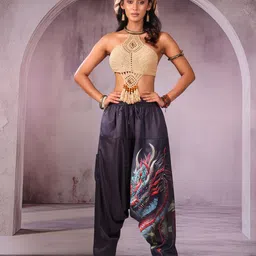 stand out Animal Print Cotton Women Harem Pants image 1