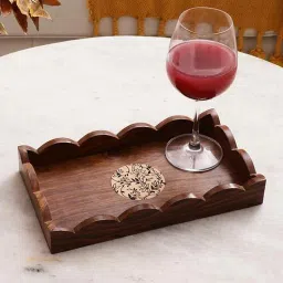 vareesha Gul Brown Sheesham Wood Serving Tray-picture-10