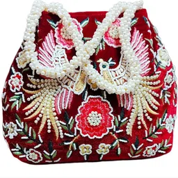 nms Women Red Potli-picture-21