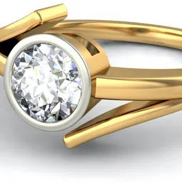 avsar AVR583YB 14kt Cubic Zirconia Yellow Gold ring image 5