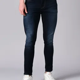 killer Men Skinny Mid Rise Dark Blue Jeans-picture-16