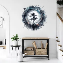 annurcreation 24 inch Bholenath Shiv jii Wall sticker for hall,living room Removable Sticker-picture-29