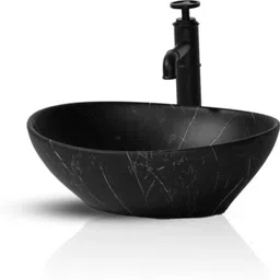 inletcera Premium Designer Ceramic Wash Basin(GJ-25 Matt)with Waste Pipe & Coupling set (17*13.5*5)(GJ-1025 Matt) Table Top Basin-picture-20
