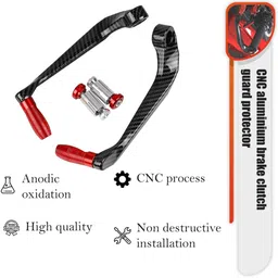 ingpride Good Material Bike Carbon Lever guard Hand Protection(Red) Bike Crash Guard-picture-10